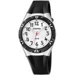 Schwarze CALYPSO Quarz Kunststoffarmbanduhren mit Analog-Zifferblatt mit Kunststoff-Uhrenglas mit Kunststoffarmband für Damen 