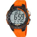 CALYPSO WATCHES Digitaluhr »Calypso Herren Uhr K5607/1 Kunststoffband«, (Armbanduhr), Herren Armbanduhr rund, Kautschukarmband orange, Sport, orange