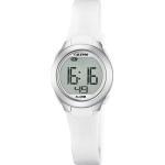 CALYPSO WATCHES Digitaluhr »UK5677/1 Calypso Damen Uhr K5677/1 Kunststoffband«, (Digitaluhr), Damen Armbanduhr rund, PURarmband weiß, Sport, weiß
