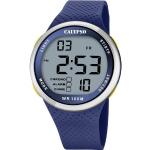 CALYPSO WATCHES Digitaluhr »Calypso Herren Jugend Uhr Digital«, (Armbanduhr), Herren, Jugend Armbanduhr rund, Kunststoffarmband blau, Sport, blau
