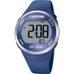 CALYPSO WATCHES Digitaluhr »Calypso Herren-Jugend Uhr Digital«, (Armbanduhr), Herren, Jugend Armbanduhr rund, Kunststoffarmband blau, Outdoor, blau