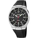 Calypso Men's Quartz Watch with Black Dial Analogue Display and Black Plastic Strap K6063/4