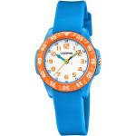 Reduzierte Blaue 10 Bar wasserdichte Wasserdichte CALYPSO Quarz Kunststoffarmbanduhren mit Analog-Zifferblatt mit Kunststoff-Uhrenglas für Kinder 