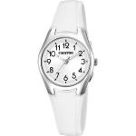 CALYPSO WATCHES Quarzuhr »UK5750/1 Calypso Damen Uhr K5750/1 Kunststoffband«, (Analoguhr), Damen Armbanduhr rund, Kunststoff, PUarmband weiß, Fashion