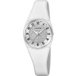 CALYPSO WATCHES Quarzuhr »Calypso Damen Uhr K5752/1 Kunststoff PU«, (Armbanduhr), Damen Armbanduhr rund, Kunststoff, PUarmband weiß, Fashion, weiß