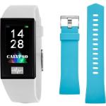 CALYPSO WATCHES Smartime, K8500/1 Smartwatch Set, 2-tlg., mit hellblauem Wechselband, Mit Wechselarmband, weiß