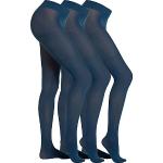 Reduzierte Blaue Camano Feinstrumpfhosen aus Polyamid für Damen Größe 39 3-teilig 