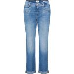 Reduzierte Blaue Casual CAMBIO Nachhaltige Straight Leg Jeans aus Baumwolle für Damen Größe XS Weite 34, Länge 30 