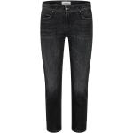 Reduzierte Schwarze CAMBIO Nachhaltige Slim Fit Jeans aus Denim für Damen Größe S 