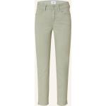 Hellgrüne CAMBIO Piper Nachhaltige Slim Fit Jeans aus Baumwolle für Damen Größe M 