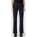 Dunkelblaue Unifarbene CAMBIO Nachhaltige Bootcut Jeans mit Reißverschluss aus Baumwollmischung für Damen Größe S 