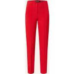 Rote Business CAMBIO Ros Nachhaltige Business-Hosen mit Reißverschluss aus Polyamid für Damen Größe S 