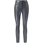 Schwarze CAMBIO Nachhaltige Slim Fit Jeans aus Polyamid für Damen Größe L 