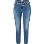 Cambio Damen Jeans PIPER SHORT Slim Fit, blue, Gr. 36/27