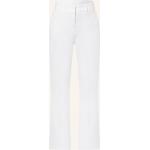 Weiße Business CAMBIO Nachhaltige Business-Hosen mit Reißverschluss aus Baumwolle für Damen Größe M 