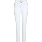 Weiße CAMBIO Parla Nachhaltige 5-Pocket Jeans für Damen Größe XS 
