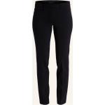 Schwarze Business CAMBIO Renira Nachhaltige Business-Hosen mit Reißverschluss aus Polyester für Damen Größe M 