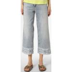 Reduzierte Blaue Unifarbene CAMBIO Nachhaltige Straight Leg Jeans aus Denim für Damen Größe L 
