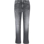 Schwarze CAMBIO Nachhaltige Ripped Jeans & Zerrissene Jeans mit Strass aus Baumwolle für Damen Größe XS 