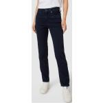 Dunkelblaue CAMBIO Pearlie Nachhaltige 5-Pocket Jeans mit Reißverschluss aus Denim für Damen Größe XS 