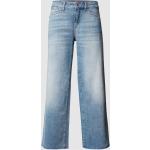 Reduzierte Hellblaue Loose Fit CAMBIO Nachhaltige Wide Leg Jeans & Relaxed Fit Jeans aus Baumwolle für Damen Größe L 