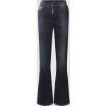 Reduzierte Anthrazitfarbene CAMBIO Nachhaltige Bootcut Jeans aus Baumwollmischung für Damen Größe S 