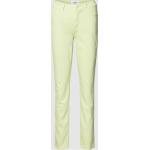 Hellgrüne Unifarbene CAMBIO Piper Nachhaltige Ankle-Jeans aus Baumwollmischung für Damen Größe S 