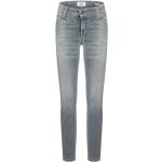 Graue CAMBIO Parla Nachhaltige Skinny Jeans aus Denim für Damen Größe XXL 