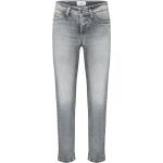 Graue CAMBIO Piper Nachhaltige Ripped Jeans & Zerrissene Jeans aus Denim für Damen Größe M 