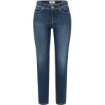 Blaue CAMBIO Piper Nachhaltige Slim Fit Jeans mit Reißverschluss aus Denim für Damen 