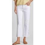 Weiße CAMBIO Nachhaltige Straight Leg Jeans aus Baumwollmischung für Damen Größe M 