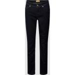 Dunkelblaue Bestickte CAMBIO Piper Nachhaltige Ankle-Jeans aus Baumwollmischung für Damen Größe M 