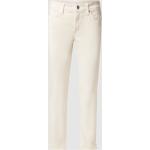 Sandfarbene CAMBIO Piper Nachhaltige 7/8 Jeans & Ankle-Jeans mit Reißverschluss aus Leder für Damen Größe L 