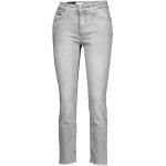 Hellgraue CAMBIO Piper Nachhaltige Slim Fit Jeans aus Denim für Damen Größe S 