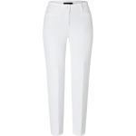 Weiße Elegante CAMBIO Nachhaltige Bundfaltenhosen mit Reißverschluss für Damen Größe XXL für den für den Sommer 