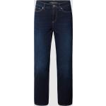 Blaue CAMBIO Piper Slim Fit Jeans mit Reißverschluss aus Baumwollmischung für Damen Größe XS 