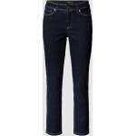 Blaue CAMBIO Piper Nachhaltige Slim Fit Jeans mit Reißverschluss aus Leder für Damen Größe XS 
