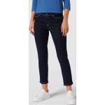 Blaue CAMBIO Piper Nachhaltige Slim Fit Jeans mit Reißverschluss aus Baumwollmischung für Damen Größe M 