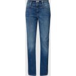Blaue CAMBIO Parla Nachhaltige Slim Fit Jeans mit Reißverschluss aus Baumwolle für Damen Größe S 