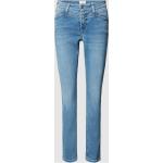 Blaue CAMBIO Parla Nachhaltige Slim Fit Jeans mit Reißverschluss aus Denim für Damen Größe S 