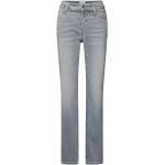 Graue CAMBIO Parla Nachhaltige Slim Fit Jeans mit Reißverschluss aus Baumwollmischung für Damen Größe S 