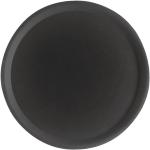 Schwarze Runde Runde Tabletts 28 cm aus Glasfaser 