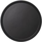 Schwarze Runde Serviertabletts aus Gummi 