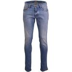 Hellblaue Camel Active Madison Stonewashed Jeans mit Reißverschluss aus Denim für Herren Weite 34 