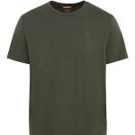Grüne Kurzärmelige Camel Active Bio Henleykragen T-Shirts aus Baumwolle für Herren Größe XXL 