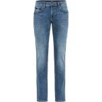 Reduzierte Kamelbraune Bestickte Jeans mit Stickerei aus Leder für Herren Weite 33, Länge 32 