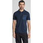 Marineblaue Unifarbene Camel Active Shirts mit Tasche aus Baumwolle für Herren Größe 3 XL 