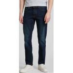 Blaue Camel Active 5-Pocket Jeans mit Reißverschluss aus Baumwollmischung für Herren Weite 32, Länge 34 