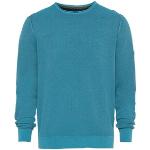 Reduzierte Blaue Camel Active Rundhals-Ausschnitt Rundhals-Pullover aus Baumwolle für Herren Größe 3 XL 