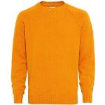 Reduzierte Orange Sportliche Camel Active Bio Rundhals-Ausschnitt Strickpullover aus Wolle für Herren Größe 3 XL 
